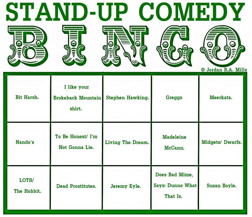 Stand Up Bingo
